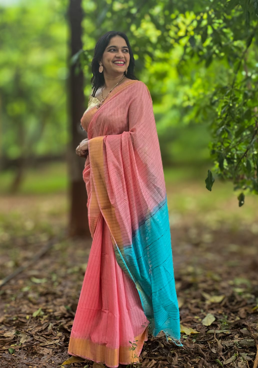 light-pink-silk-cotton-saree-model