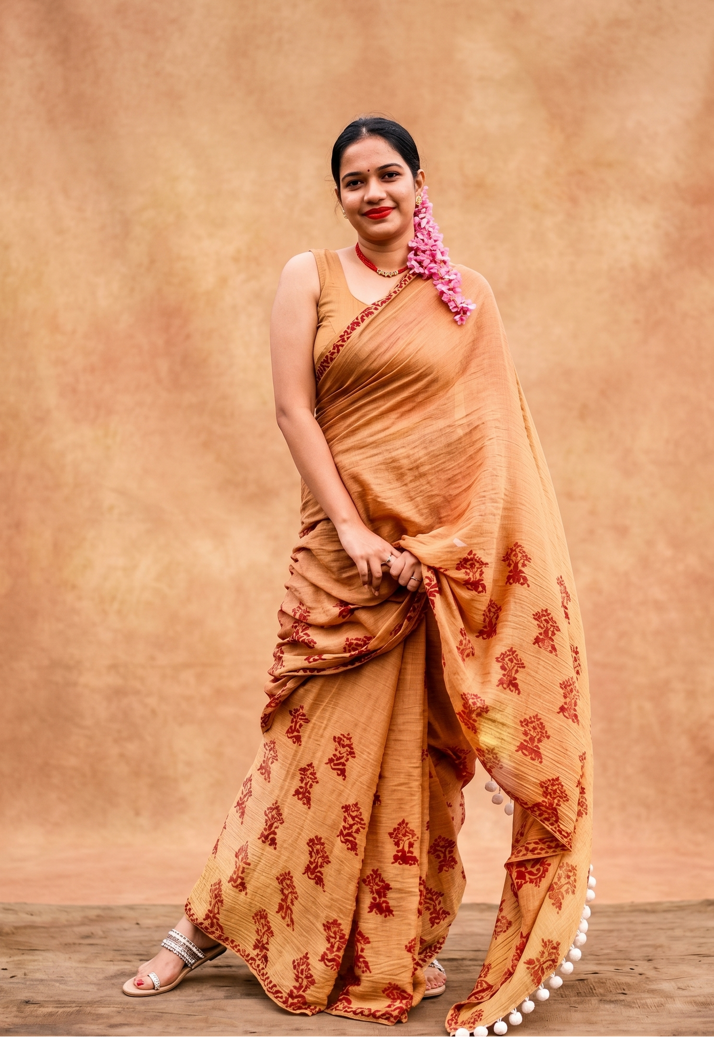 Lightweight mulmul cotton saree for Indian diaspora ethnic wear