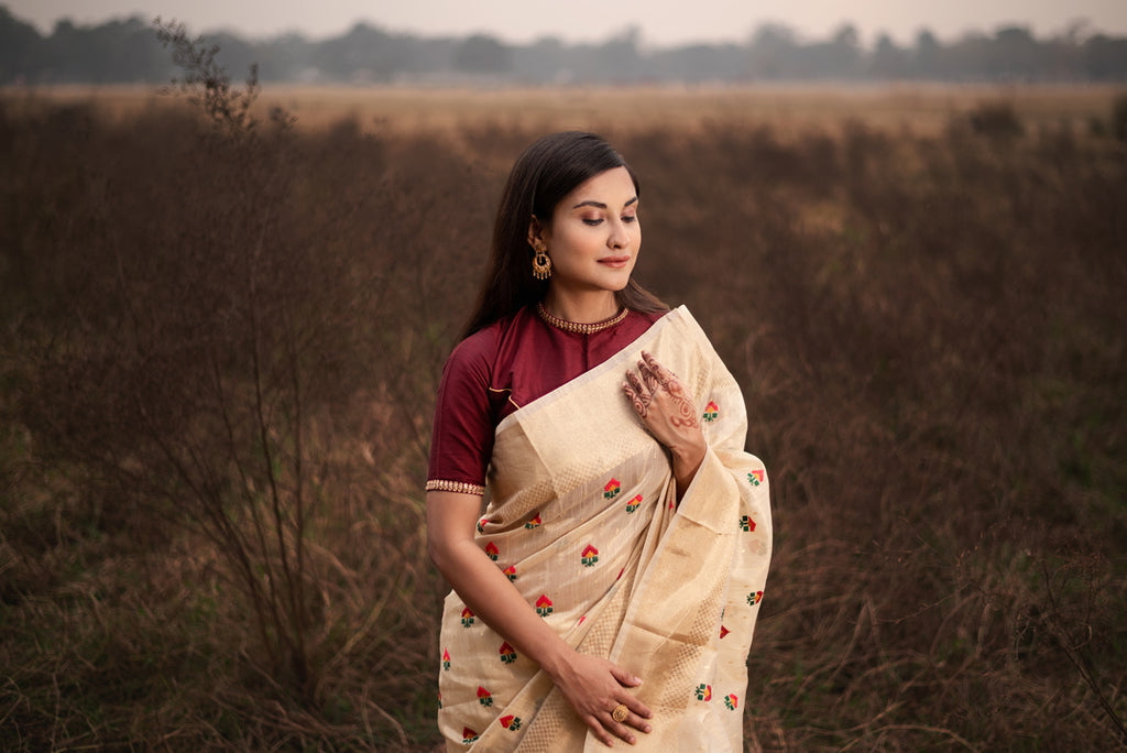 Vaishu Sundar in Chettinad cotton saree photos - South Indian Actress