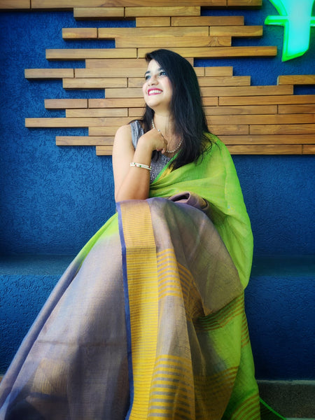 REBEL GLITTER (TISSUE LINEN SAREE)