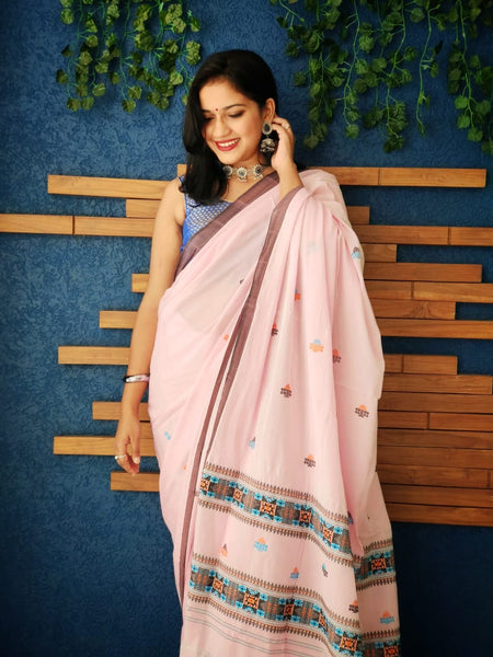 ORCHID GARDEN (HANDLOOM COTTON SAREE)