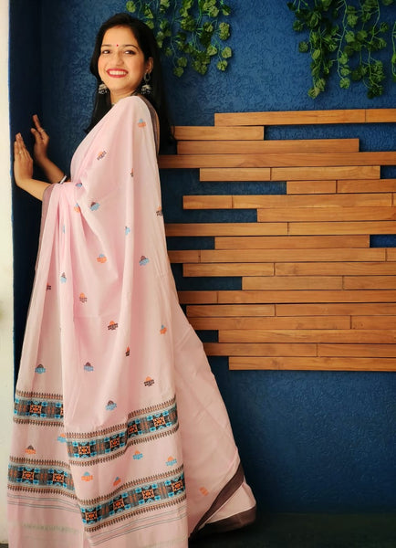 ORCHID GARDEN (HANDLOOM COTTON SAREE)