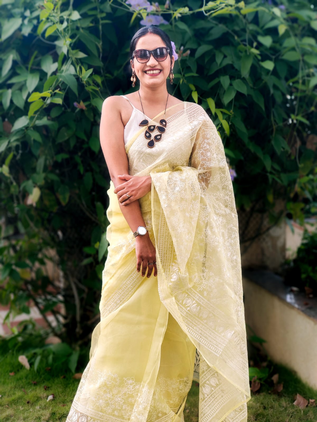 SOCIAL BUTTERFLY(ORGANZA SAREE)